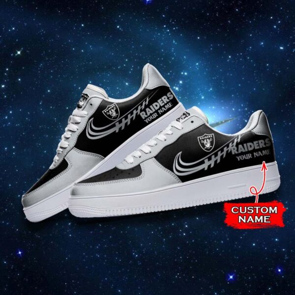 Tubopro Las Vegas Raiders NFL Air Low-Top Sneakers Shoes For Men And Women - Image 3