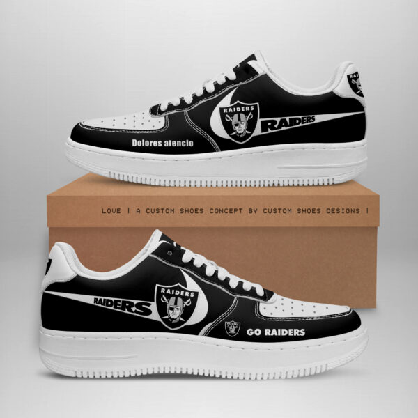 Tubopro Las Vegas Raiders NFL Air Low-Top Sneakers Shoes For Men And Women
