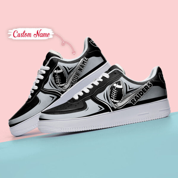 Tubopro Las Vegas Raiders NFL Air Low-Top Sneakers Shoes For Men And Women - Image 4