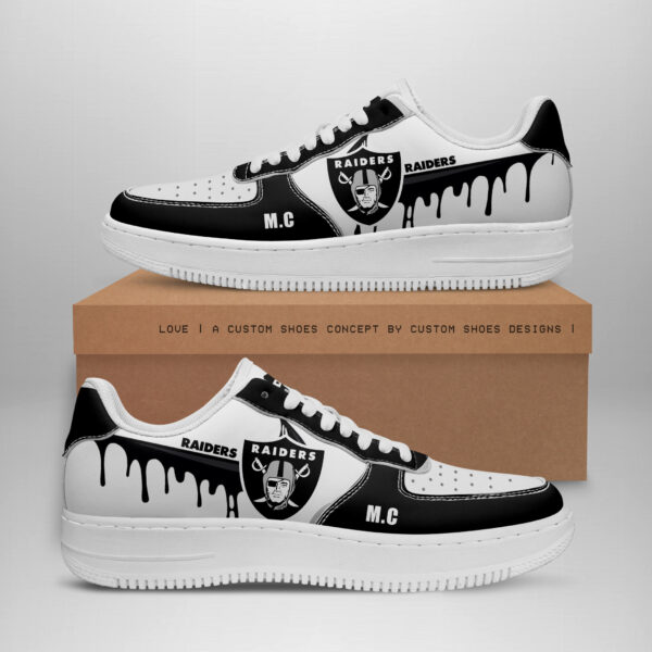 Tubopro Las Vegas Raiders NFL Air Low-Top Sneakers Shoes For Men And Women