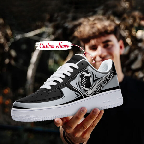 Tubopro Las Vegas Raiders NFL Air Low-Top Sneakers Shoes For Men And Women