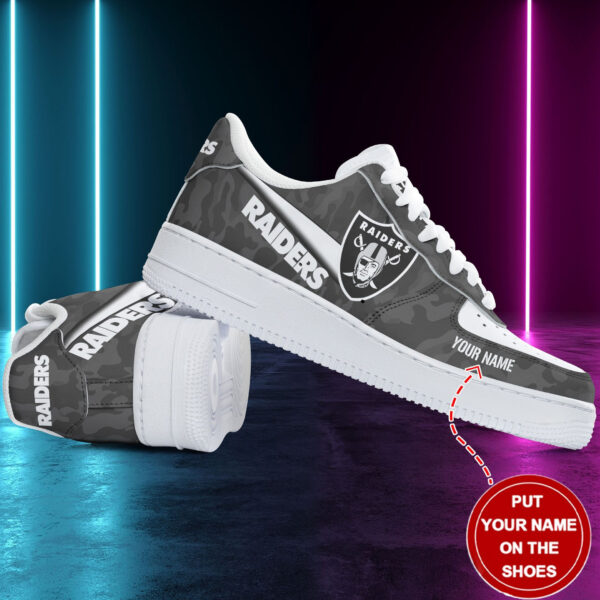 Tubopro Las Vegas Raiders NFL Air Low-Top Sneakers Shoes For Men And Women