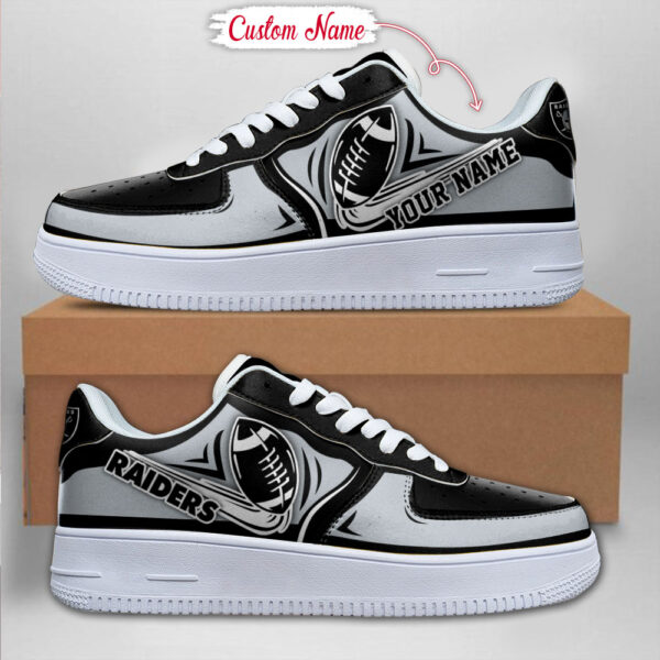 Tubopro Las Vegas Raiders NFL Air Low-Top Sneakers Shoes For Men And Women - Image 2