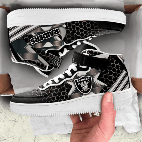 Tubopro Las Vegas Raiders NFL Air Low-Top Sneakers Shoes For Men And Women - Image 2