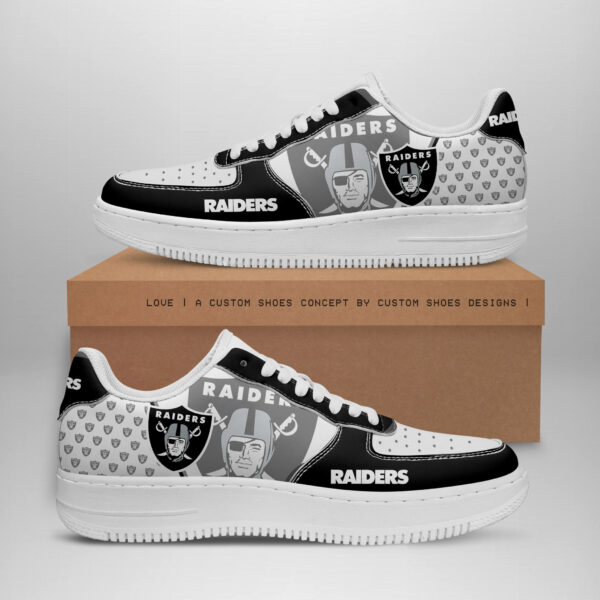 Tubopro Las Vegas Raiders NFL Air Low-Top Sneakers Shoes For Men And Women