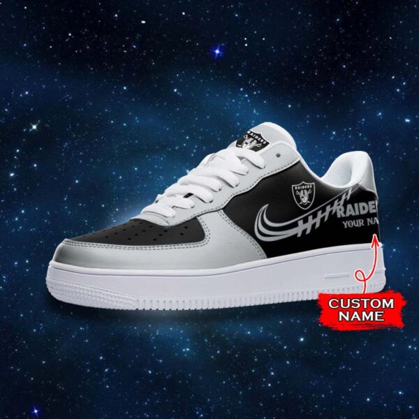 Tubopro Las Vegas Raiders NFL Air Low-Top Sneakers Shoes For Men And Women - Image 2