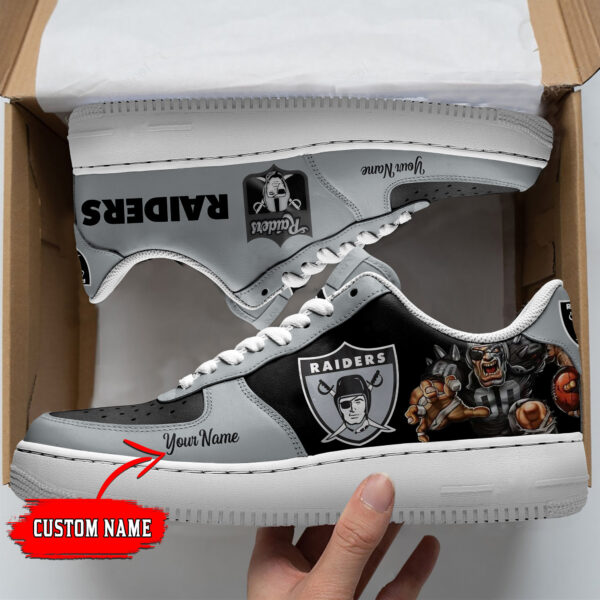 Tubopro Las Vegas Raiders NFL Air Low-Top Sneakers Shoes For Men And Women