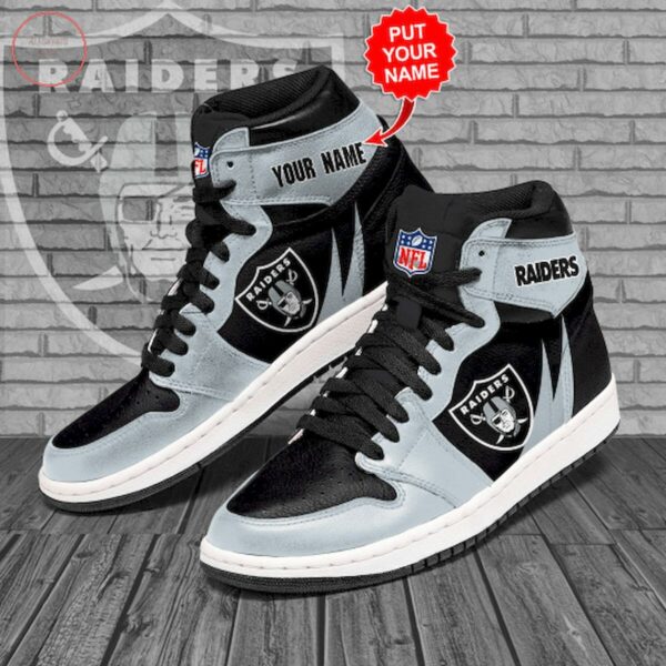 Tubopro Las Vegas Raiders NFL AJ1 High Sneakers Shoes For Men And Women