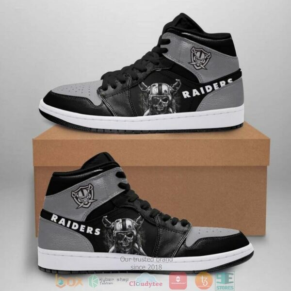 Tubopro Las Vegas Raiders NFL AJ1 High Sneakers Shoes For Men And Women