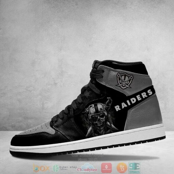 Tubopro Las Vegas Raiders NFL AJ1 High Sneakers Shoes For Men And Women - Image 3