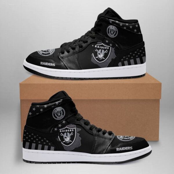 Tubopro Las Vegas Raiders NFL AJ1 High Sneakers Shoes For Men And Women
