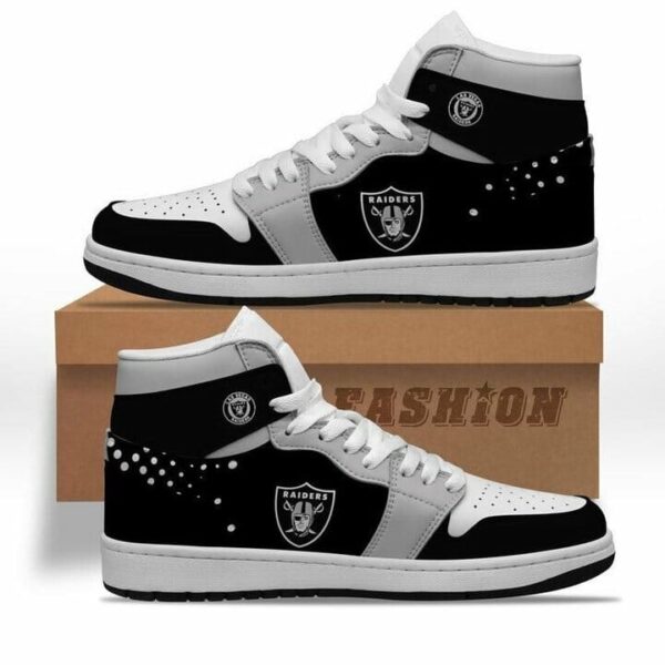 Tubopro Las Vegas Raiders NFL AJ1 High Sneakers Shoes For Men And Women