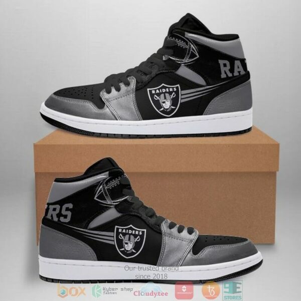 Tubopro Las Vegas Raiders NFL AJ1 High Sneakers Shoes For Men And Women