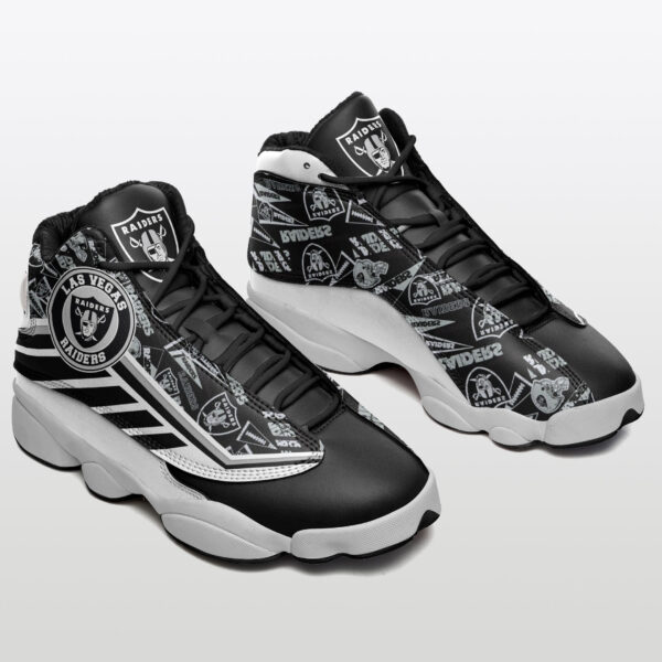 Tubopro Las Vegas Raiders NFL AJ13 Sneakers Shoes For Men And Women - Image 2