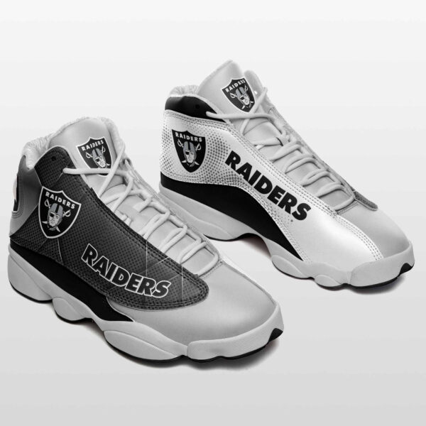 Tubopro Las Vegas Raiders NFL AJ13 Sneakers Shoes For Men And Women - Image 2