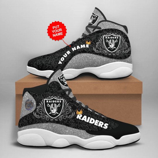 Tubopro Las Vegas Raiders NFL AJ13 Sneakers Shoes For Men And Women