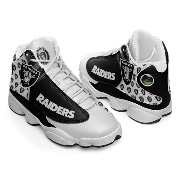 Tubopro Las Vegas Raiders NFL AJ13 Sneakers Shoes For Men And Women - Image 6