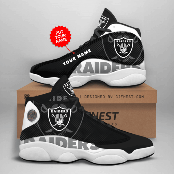 Tubopro Las Vegas Raiders NFL AJ13 Sneakers Shoes For Men And Women
