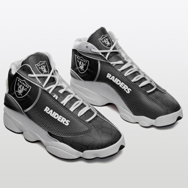 Tubopro Las Vegas Raiders NFL AJ13 Sneakers Shoes For Men And Women - Image 3
