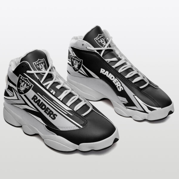 Tubopro Las Vegas Raiders NFL AJ13 Sneakers Shoes For Men And Women - Image 2