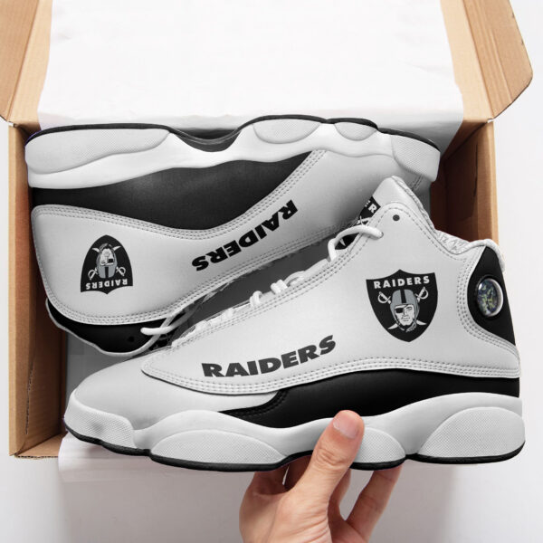 Tubopro Las Vegas Raiders NFL AJ13 Sneakers Shoes For Men And Women - Image 2