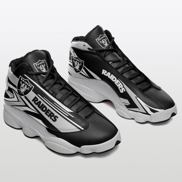 Tubopro Las Vegas Raiders NFL AJ13 Sneakers Shoes For Men And Women - Image 4