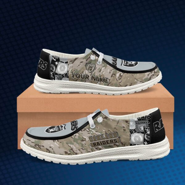Tubopro Las Vegas Raiders Personalized Hey Dude Shoes For Men And Women - Image 2