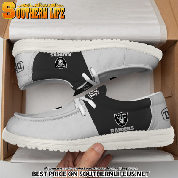 Tubopro Las Vegas Raiders Personalized Hey Dude Shoes For Men And Women - Image 4