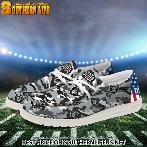 Tubopro Las Vegas Raiders Personalized Hey Dude Shoes For Men And Women - Image 2