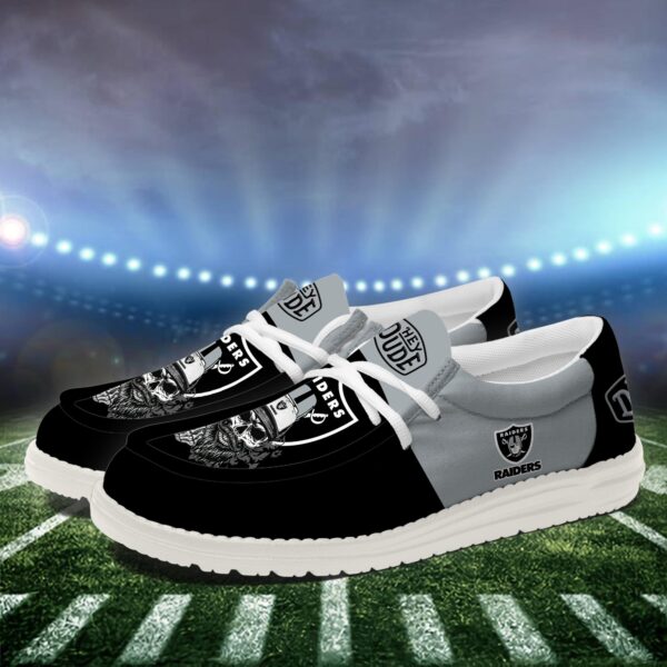 Tubopro Las Vegas Raiders Personalized Hey Dude Shoes For Men And Women - Image 2