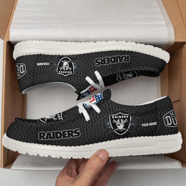 Tubopro Las Vegas Raiders Personalized Hey Dude Shoes For Men And Women - Image 2