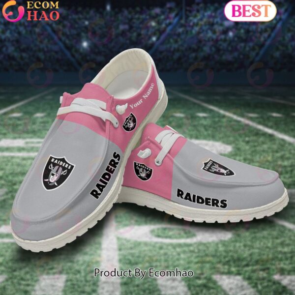 Tubopro Las Vegas Raiders Personalized Hey Dude Shoes For Men And Women