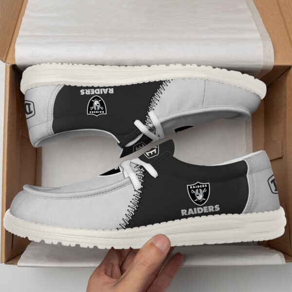 Tubopro Las Vegas Raiders Personalized Hey Dude Shoes For Men And Women - Image 2