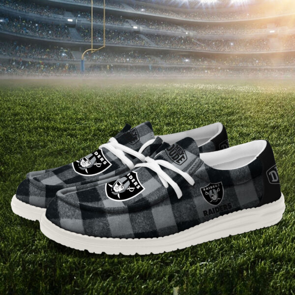 Tubopro Las Vegas Raiders Personalized Hey Dude Shoes For Men And Women - Image 3
