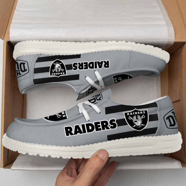 Tubopro Las Vegas Raiders Personalized Hey Dude Shoes For Men And Women - Image 3