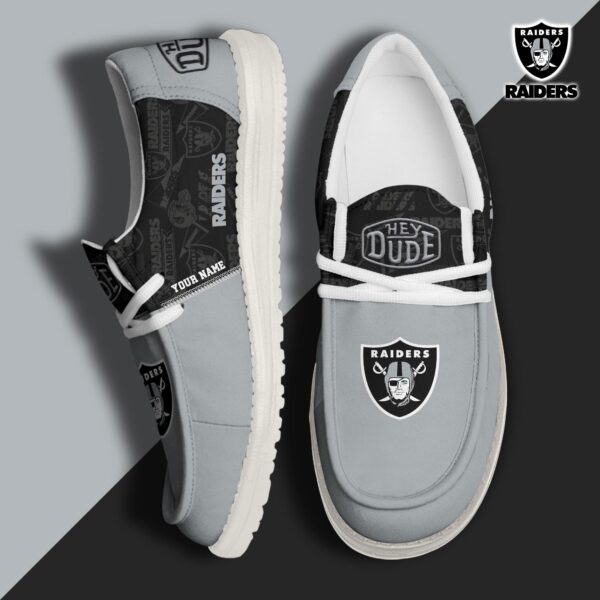 Tubopro Las Vegas Raiders Personalized Hey Dude Shoes For Men And Women