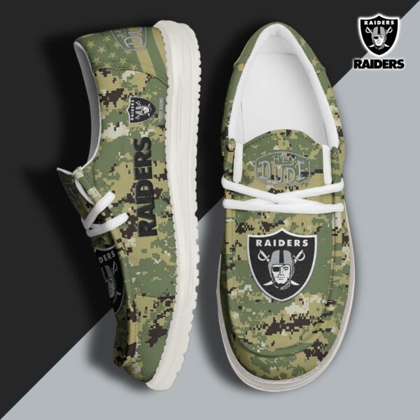 Tubopro Las Vegas Raiders Personalized Hey Dude Shoes For Men And Women