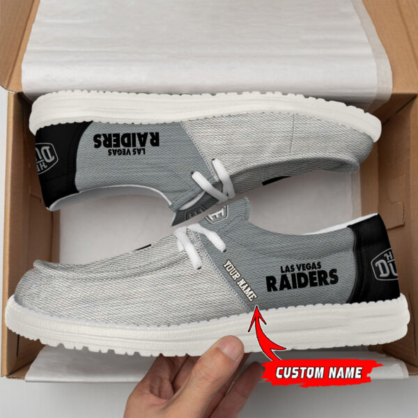 Tubopro Las Vegas Raiders Personalized Hey Dude Shoes For Men And Women - Image 2