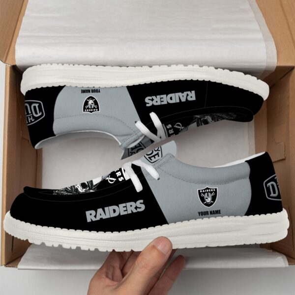 Tubopro Las Vegas Raiders Personalized Hey Dude Shoes For Men And Women - Image 3