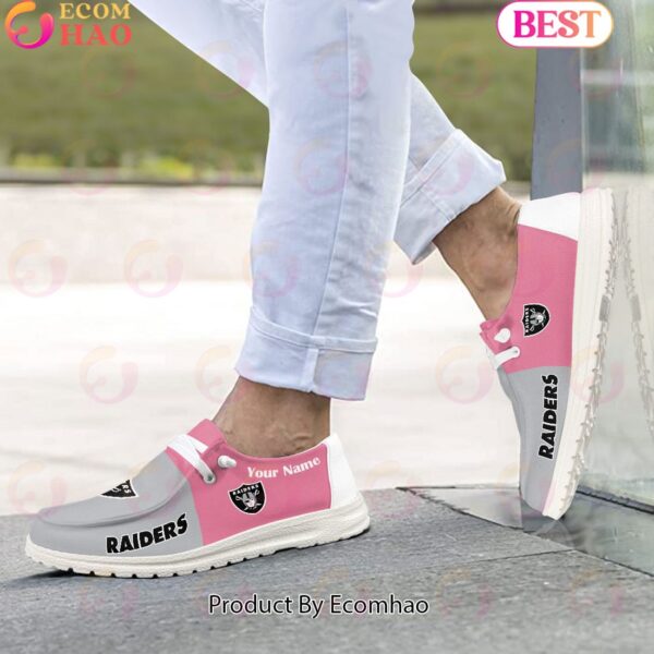 Tubopro Las Vegas Raiders Personalized Hey Dude Shoes For Men And Women - Image 2