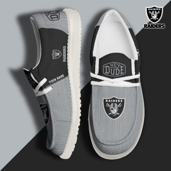 Tubopro Las Vegas Raiders Personalized Hey Dude Shoes For Men And Women