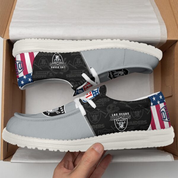Tubopro Las Vegas Raiders Personalized Hey Dude Shoes For Men And Women - Image 2