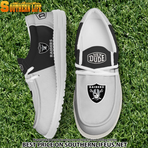 Tubopro Las Vegas Raiders Personalized Hey Dude Shoes For Men And Women