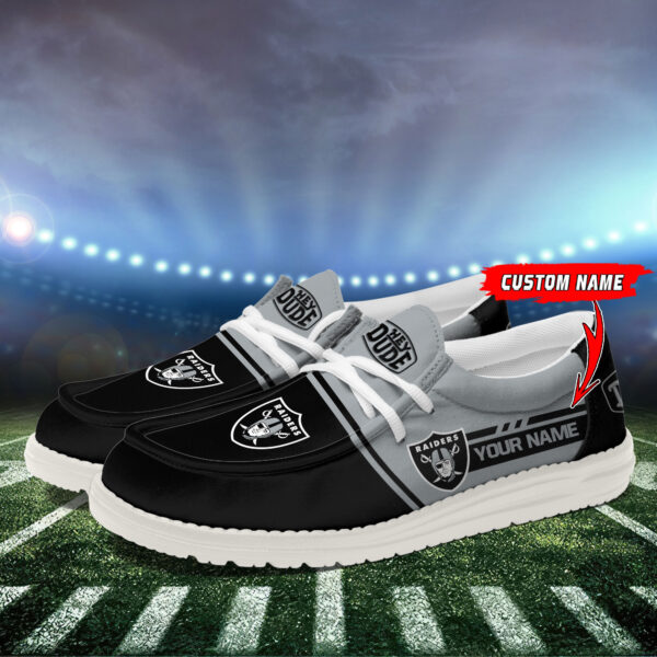 Tubopro Las Vegas Raiders Personalized Hey Dude Shoes For Men And Women - Image 3