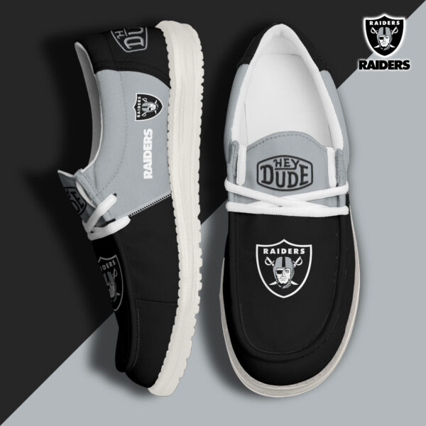 Tubopro Las Vegas Raiders Personalized Hey Dude Shoes For Men And Women