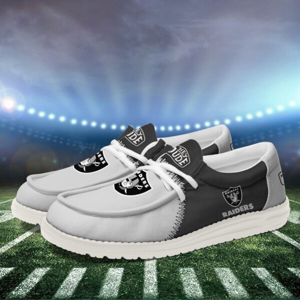 Tubopro Las Vegas Raiders Personalized Hey Dude Shoes For Men And Women - Image 3