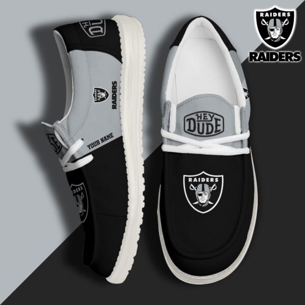 Tubopro Las Vegas Raiders Personalized Hey Dude Shoes For Men And Women