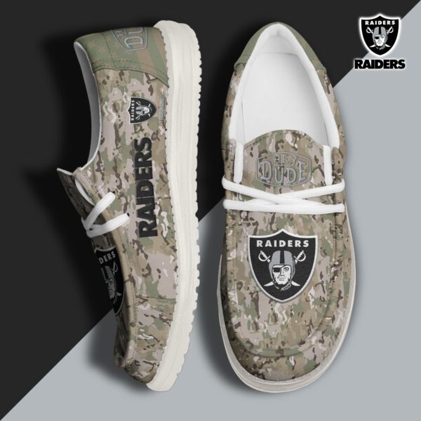 Tubopro Las Vegas Raiders Personalized Hey Dude Shoes For Men And Women