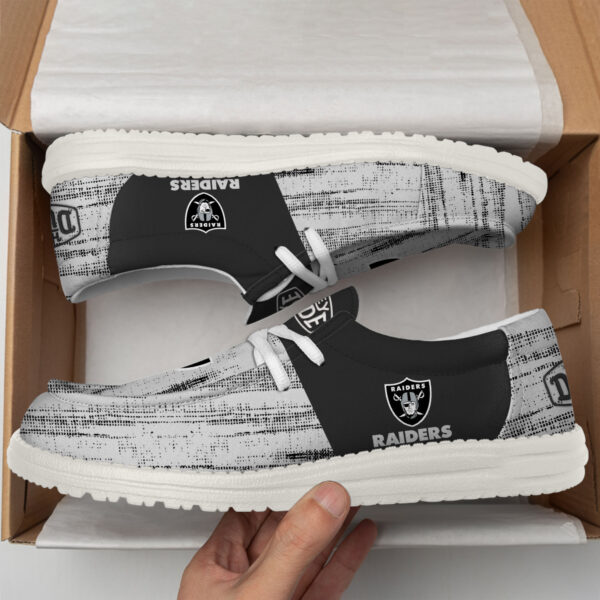 Tubopro Las Vegas Raiders Personalized Hey Dude Shoes For Men And Women - Image 2
