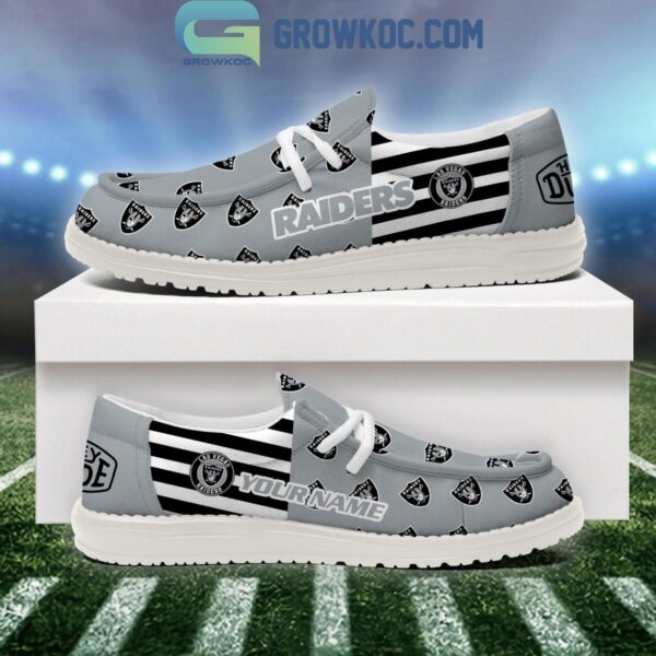 Tubopro Las Vegas Raiders Personalized Hey Dude Shoes For Men And Women - Image 3